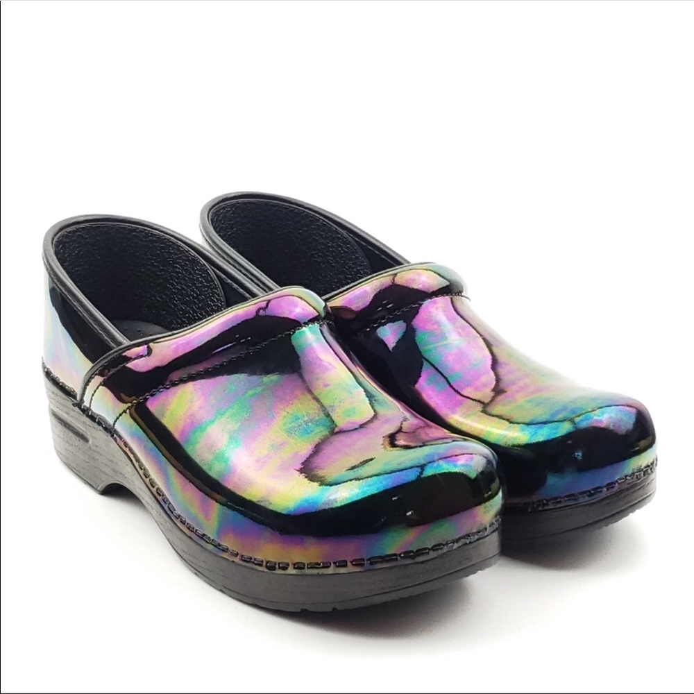 Dansko Petrol Black Patent Leather Professional